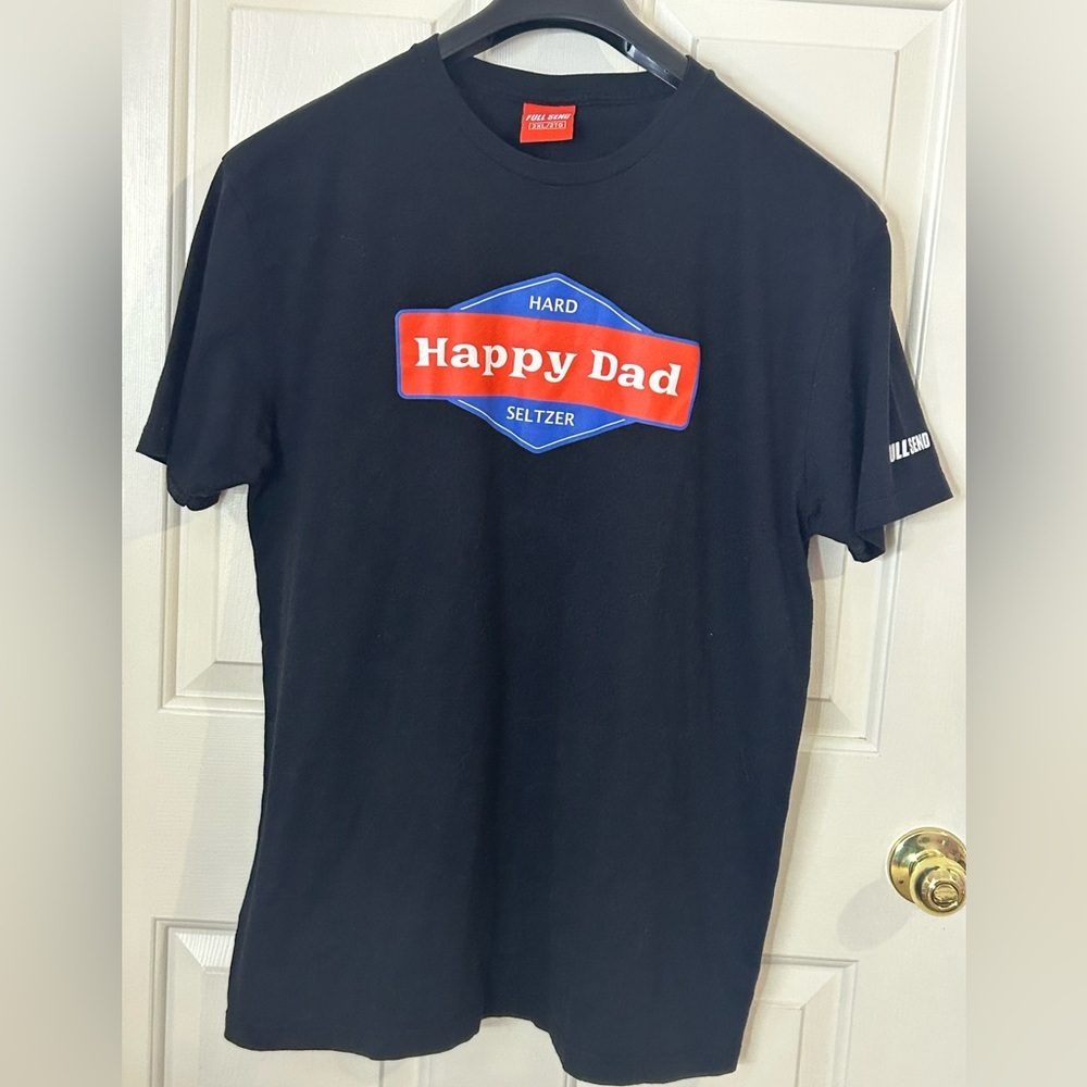 Happy Dad Hard Seltzer Full Send Nelk Boys Black T-shirt Men’s Size 2XL
